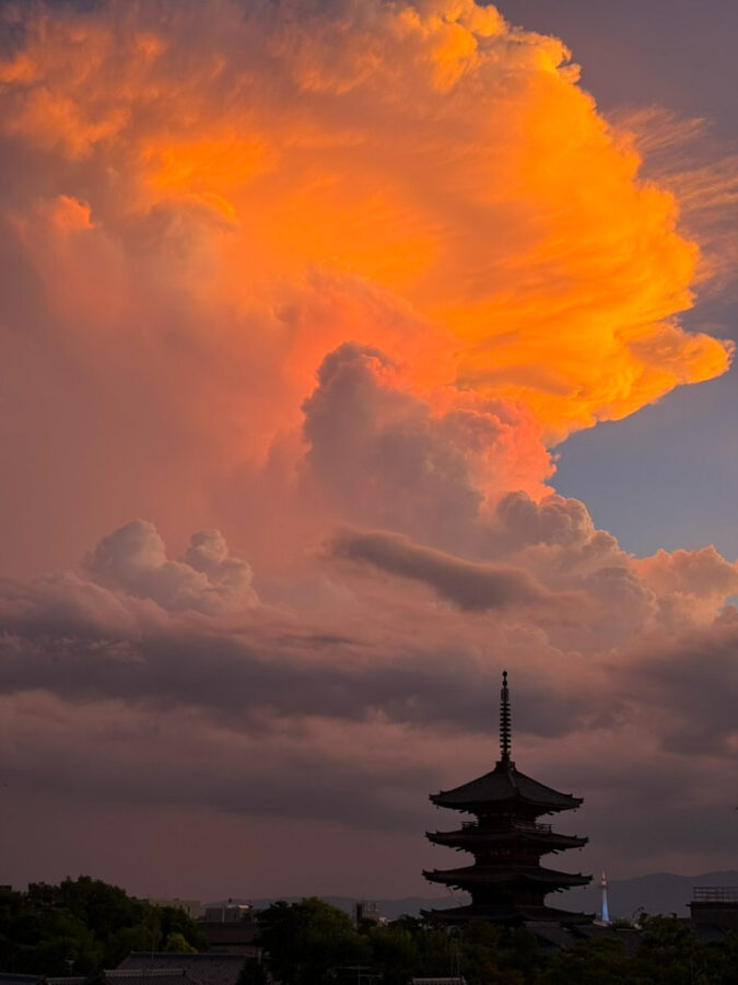 八坂の塔夕焼け-1