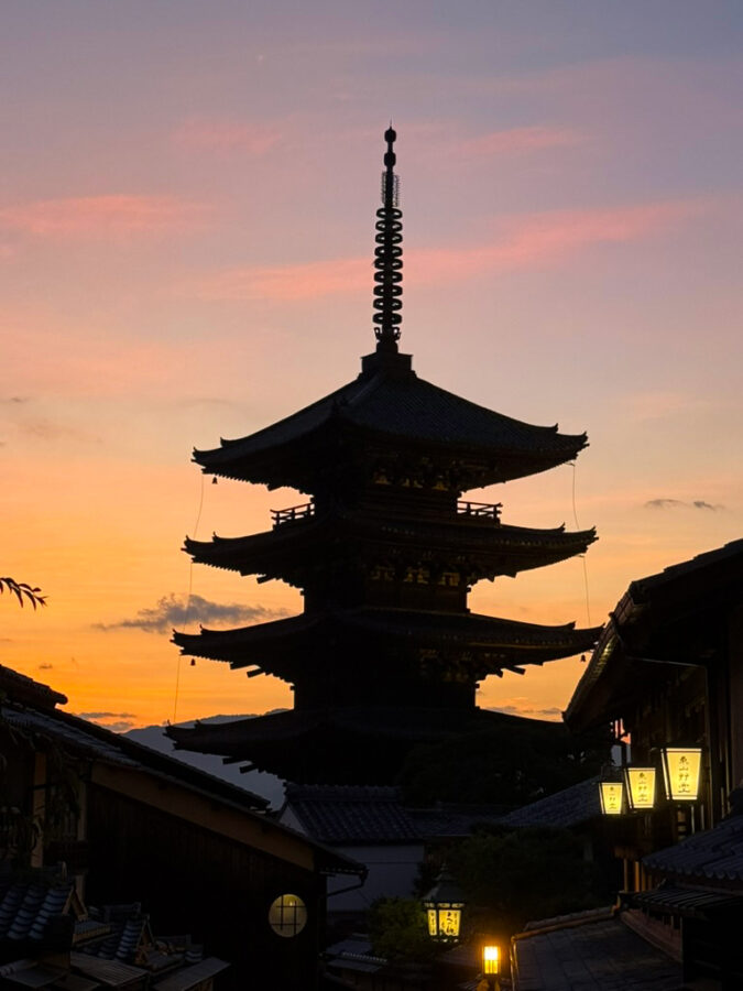 八坂の塔夕焼け-4