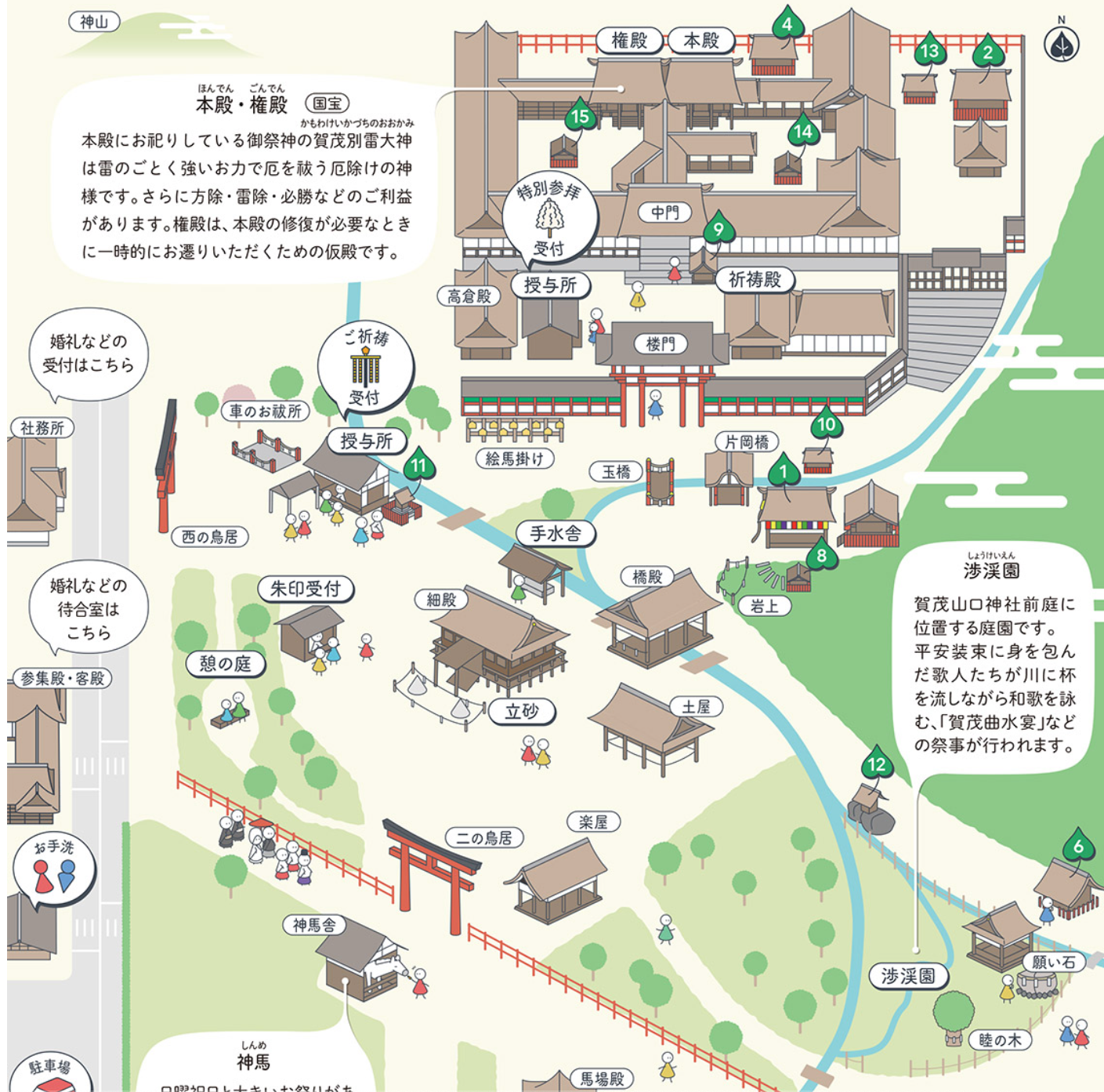 上賀茂神社境内マップ