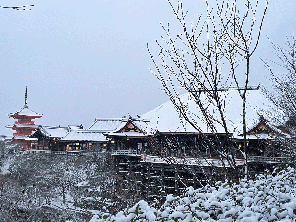 清水寺雪化粧