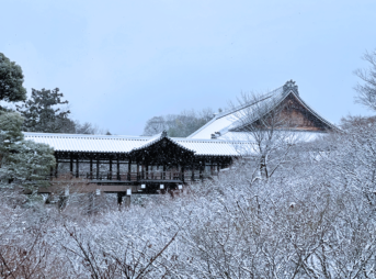 京都 東福寺の雪景色