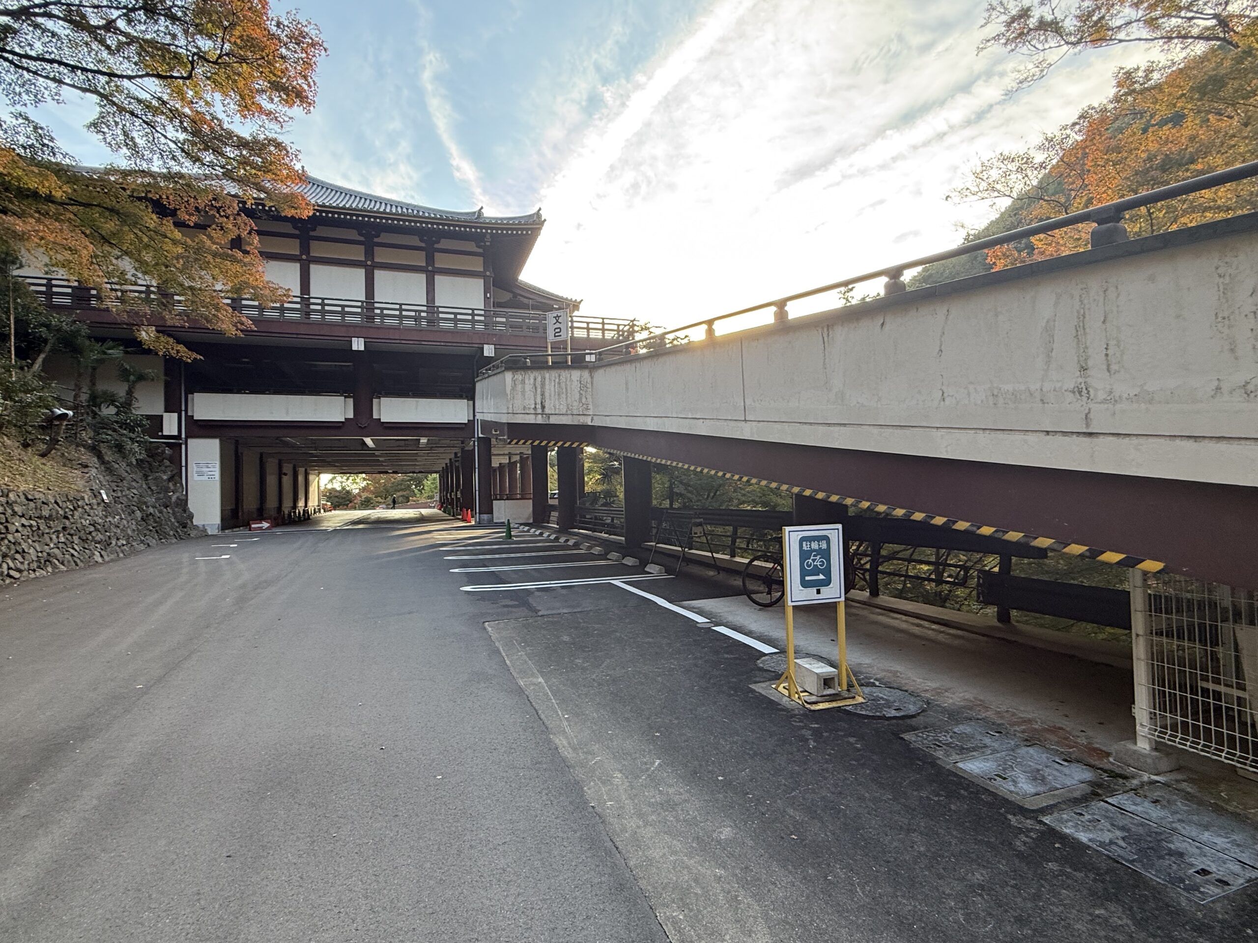 善峯寺 駐輪場