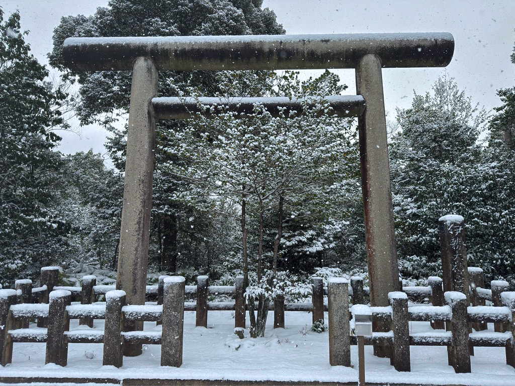 日向大神宮　雪景色-5