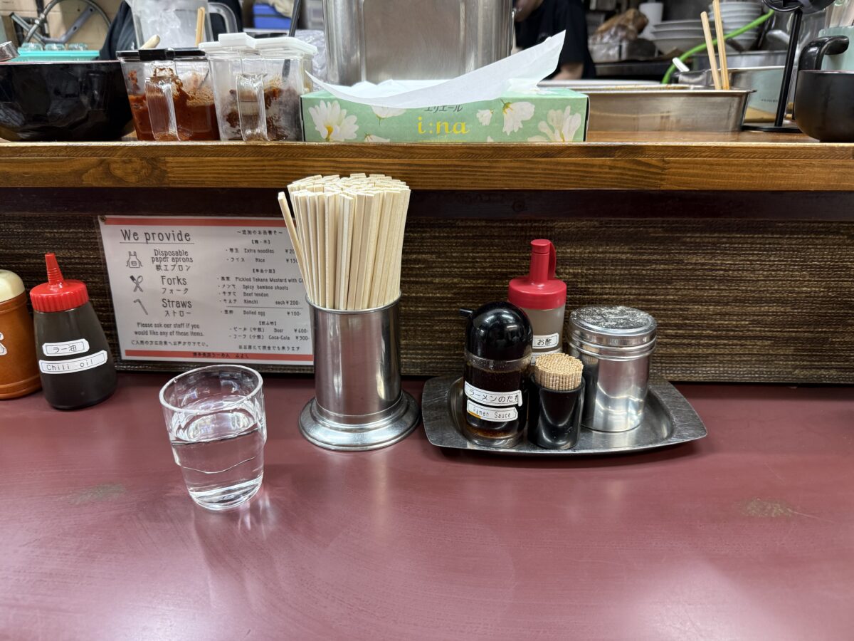 長浜ラーメンみよしの店内