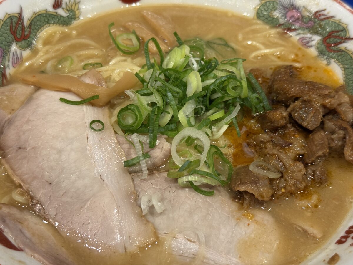 天下一品の牛すじラーメン